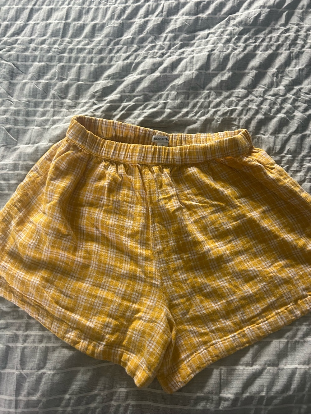 Junior Nordstrom Yellow Plaid Women's Shorts